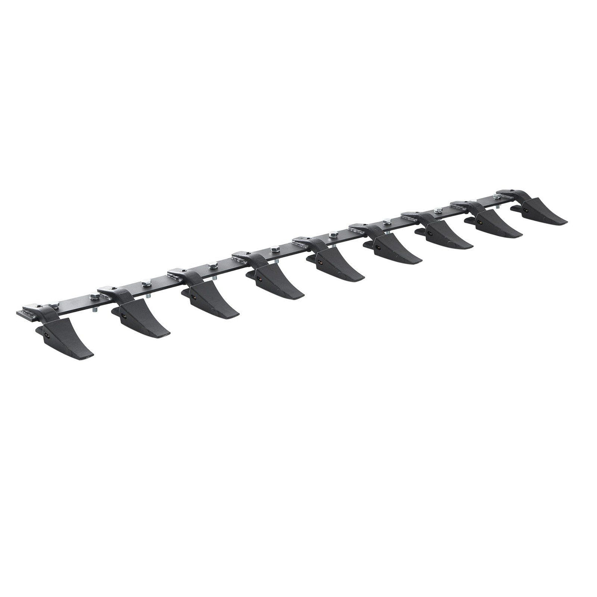 Bucket Tooth Bar, 1800mm, Heavy Duty Tractor Bucket 9 Teeth Bar for Loader Tractor Skidsteer, 2000 kg Load-Bearing Capacity Bolt On Design, for Efficient Soil Excavation and Bucket Protection