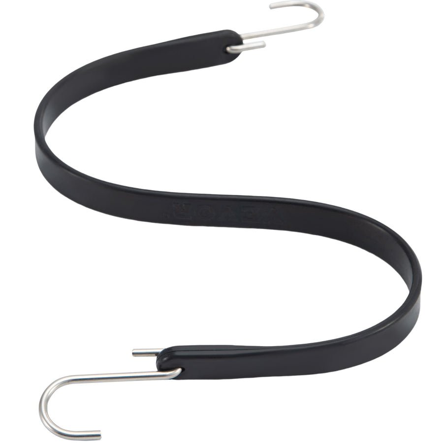 VEVOR Rubber Bungee Cords, 53 Pack55.34cmLong, Weatherproof Natural Rubber Tie Down Straps with Crimped S Hooks, Heavy Duty Outdoor Tarp Straps for Securing Flatbed Trailers, Canvases, Cargo, and More