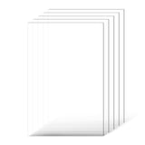 PET/Plexiglass Sheets, 5-Pack Plastic Sheet, 610 x 914 mm 1 mm Thick Transparent Clear Flexible Plastic Panels for Craft, Replacement Picture Frame Glass, DIY Display Project, Easy to Cut