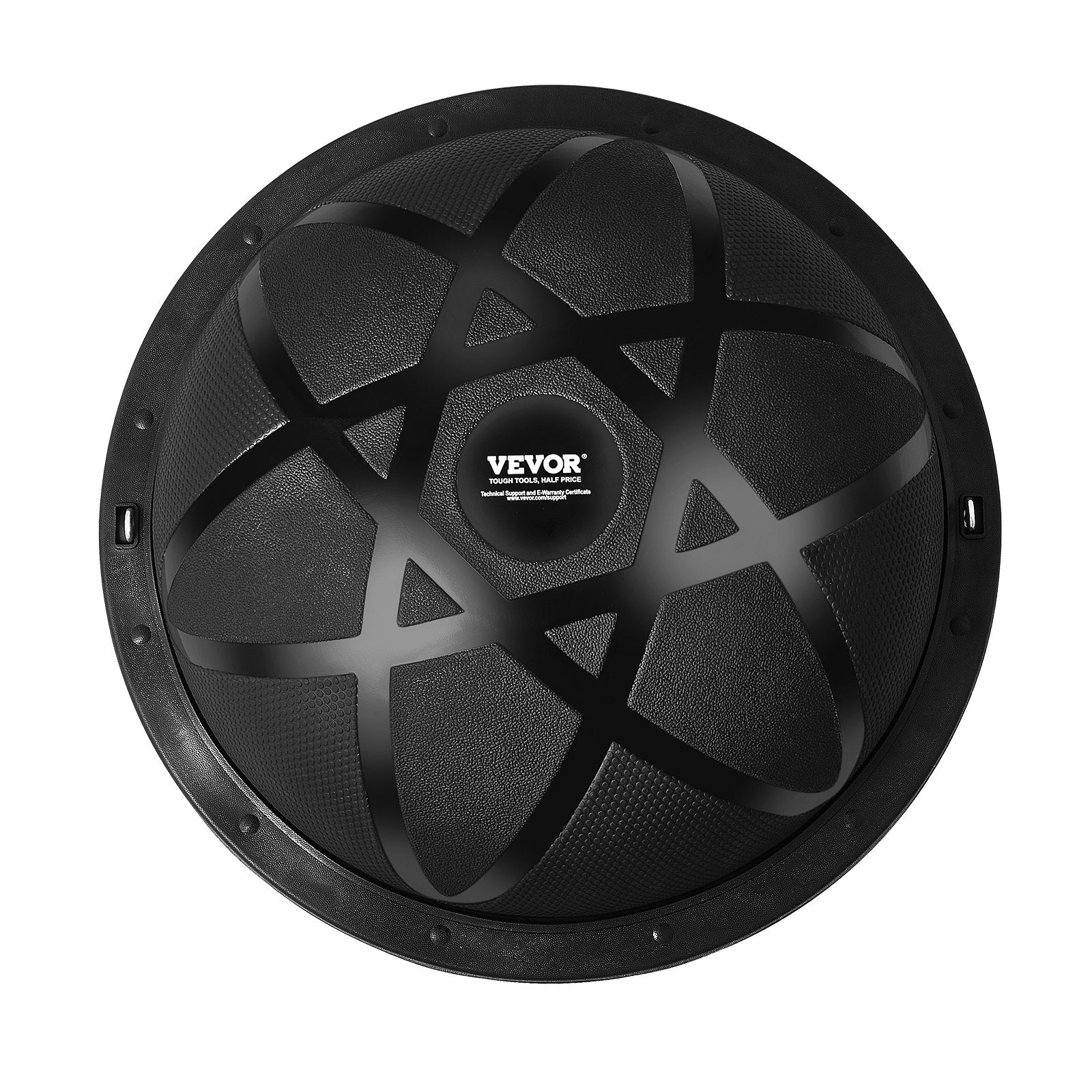 Half Exercise Ball Trainer, 23 inch Balance Ball Trainer, 660 lbs Capacity Stability Ball, Yoga Ball with Resistance Bands and Pump, Strength Fitness Ball for Home Gym, Full Body Workouts, Black