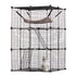 Large 3-tier Cat Cage, 28 x 28 x 41", DIY Detachable Metal Wire Durable Cat Enclosure, with Large Hammock 2 Ramp Ladders, Fit for Cats Exercise Indoor ＆ Outdoor, Ease of Assembly, Black