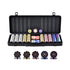 Poker Chip Set, 500-Piece Poker Set, Complete Poker Playing Game Set with Carrying Case, Heavyweight 14 Gram Casino Clay Chips, Cards, Buttons and Dices, for Texas Hold&