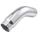 Elbow Exhaust Tip, 127mm Inlet, 152.4mm Outlet, 584mm Overall Length, Chrome Turn Down Exhaust Tip with Clamp for Truck, Sedan, Sports Car, SUV, Chrome Structure for High Temperature Resistance