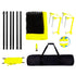 Outdoor Portable Volleyball Net System, Adjustable Height Steel Poles, Professional Volleyball Set with PVC Volleyball, Pump, Carrying Bag, Heavy Duty Volleyball Net for Backyard, Beach, Lawn
