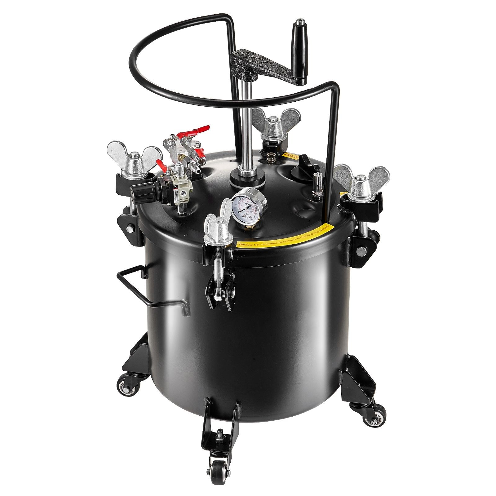 Spray Paint Pressure Pot Tank 20L/5gal with Casters Leak Repair Sealant