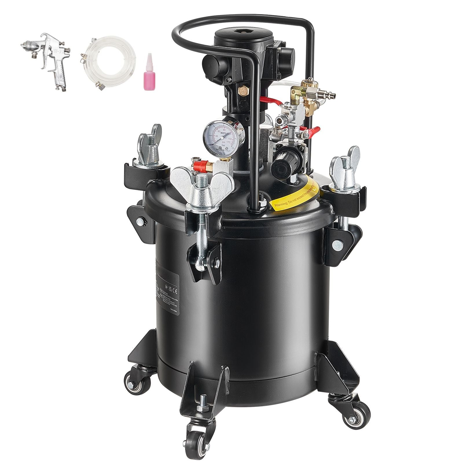 Spray Paint Pressure Pot Tank 10 L/2.5 gal Fully Automatic Stirring 70 psi