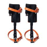 Tree Climbing Spikes Set, 1 Pair Alloy Steel Climbing Spurs with Safety Rope and Safety Harness, 350lbs Load Capacity Tree Climbing Gear, Arborist Equipment for Climbers, Fruit Picking, Orange