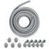 25.4 mm Flexible Electrical Conduit, 30.5 m, PVC Liquid-Tight Conduit Non-Metallic with 5 Straight and 5 90-Degree Conduit Connector Fittings, for Air Conditioning Motor Controller Pump, IP65