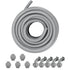 19.1 mm Flexible Electrical Conduit, 30.5 m, PVC Liquid-Tight Conduit Non-Metallic with 5 Straight and 5 90-Degree Conduit Connector Fittings, for Air Conditioning Motor Controller Pump, IP65