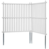 1.22m W x 1.22m H Vinyl Privacy Fence Panels, Air Conditioner Fence, Outdoor Privacy Screens for Trash Can, Pool Equipment Enclosure, Privacy Screen Kit Strip Panels (2 Panels)