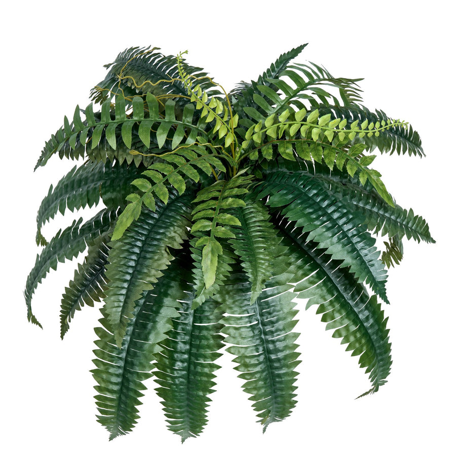 VEVOR 2Pcs Artificial Boston Ferns Plastic Fern 35 Branches Indoor Outdoor Decor