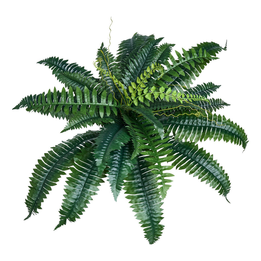 VEVOR 2Pcs Artificial Boston Ferns Plastic Fern 30 Branches Indoor Outdoor Decor