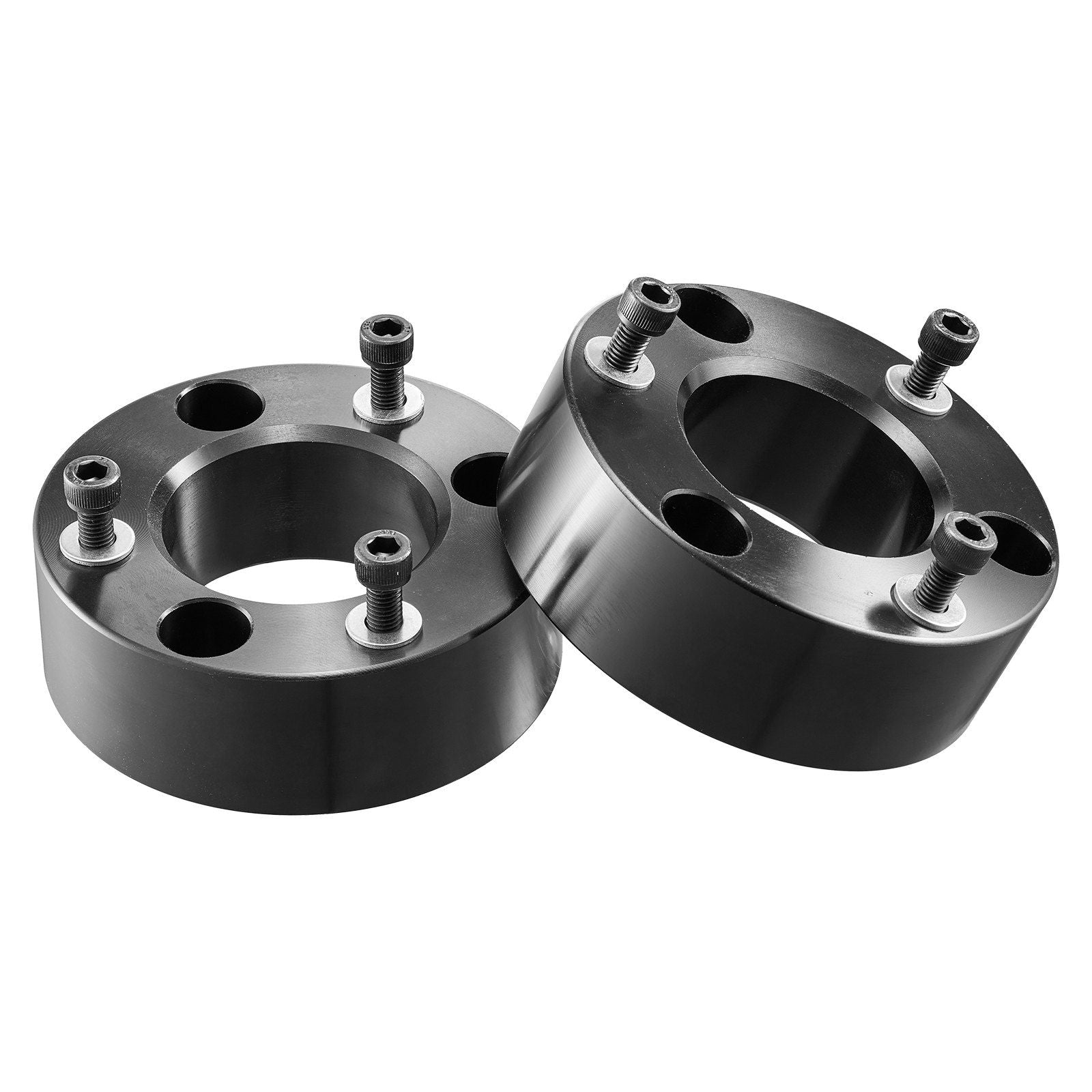 63.5 mm Front Leveling Lift Kit for 2004-2025 Ford F150 2WD/4WD, 2003-2018 Expedition, 2005-2008 Lincoln Mark LT, Chassis Level Kit with 2PCS Heavy Duty Forged Aluminum Suspension Strut Spacers