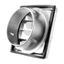 145mm Wall Vent Cover, Louvered Square AC Vent Gable Cover, Premium Stainless Steel & with Noise Reducing Rubber Gasket, for House,Bathroom,Garage,Kitchen,Basement (1 Pack, Silver)