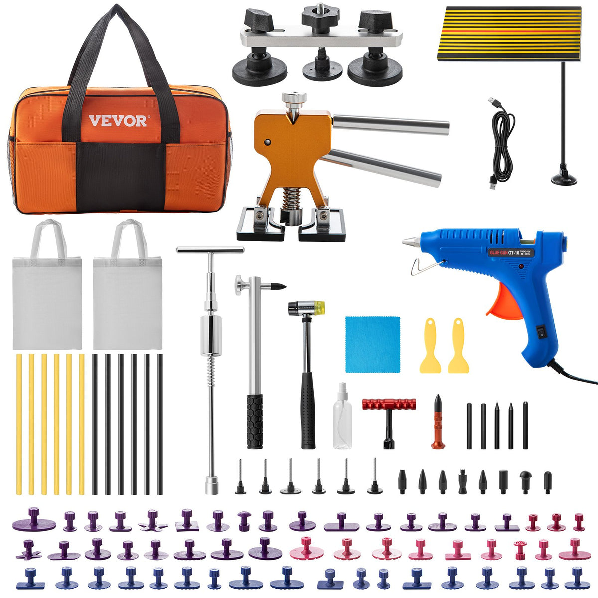 Paintless Dent Repair Tools Hail Damage Remover 89 Pcs Body Dent Removal