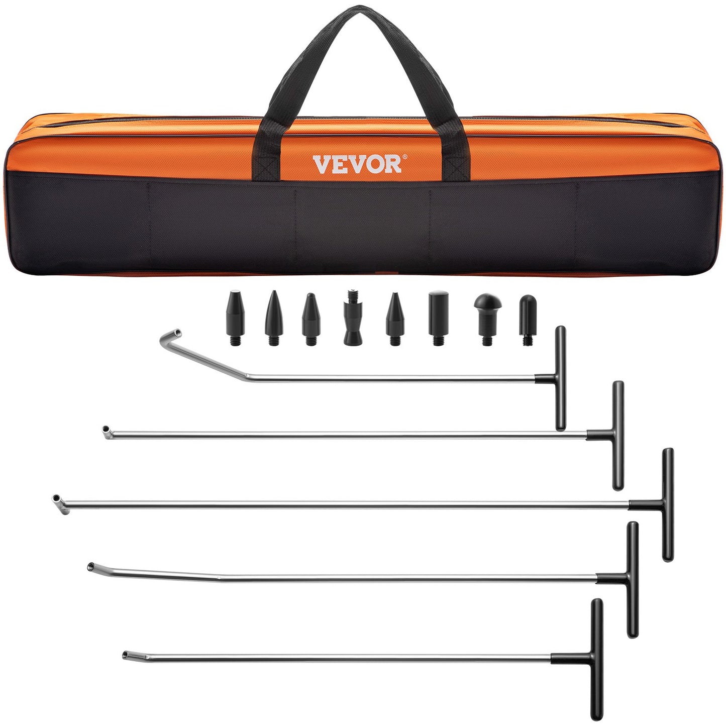 VEVOR Rods Dent Puller Stainless Steel Paintless Repair Kits Hail Removal 13 PCS