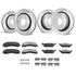 VEVOR Front and Rear Brake Kit Compatible with 2012-2020 Ford F-150(MPB Only), Drilled and Slotted Brake Rotors Ceramic Brake Pads Replacement, 13.8" Front Rotors 13.7" Rear Rotors