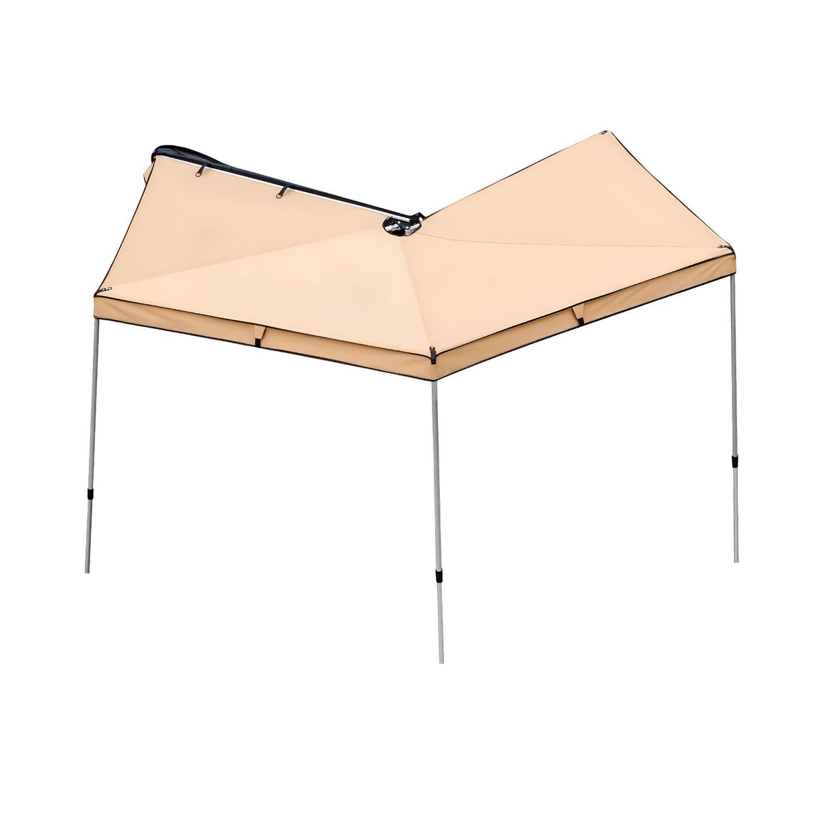 270 Degree Awning, 4.9 ㎡ Driver Side Vehicle Awning, Waterproof UV50+ Car Side Awnings with Carry Bag, All-Weather Free-Standing Overland Awnings Car Shelter for SUV Van Truck Camping