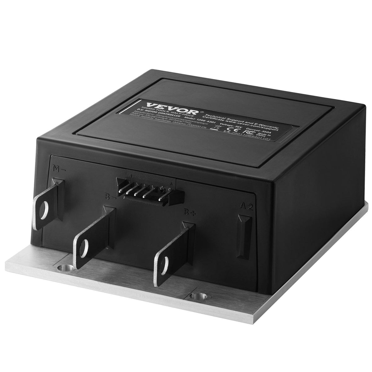 Golf Cart Speed Controller, 350 Amp, DC Motor Controller Replacement for 1994-2019 EZGO Golf Carts, IP65 Rated Protection, Durable Aluminum Alloy & ABS Housing, Compatible with 1206-4301 Models