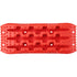 2PCS Traction Boards with PP for Mud Snow Sand Storage Bag Short Red
