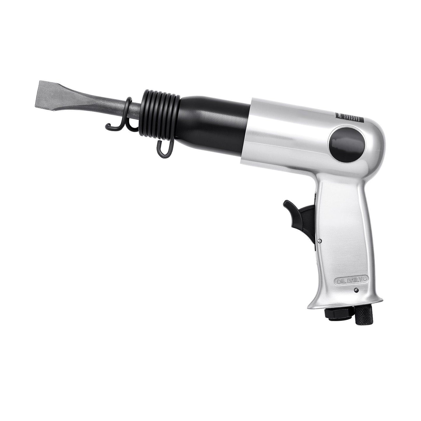 Air Hammer, 3500BPM Pneumatic Hammer with 70mm Stroke & 4PCS Chisels Round Shank, Pistol-Grip Compact Air Chisel Pneumatic Shovel Tool for Cutting Punching Scraping