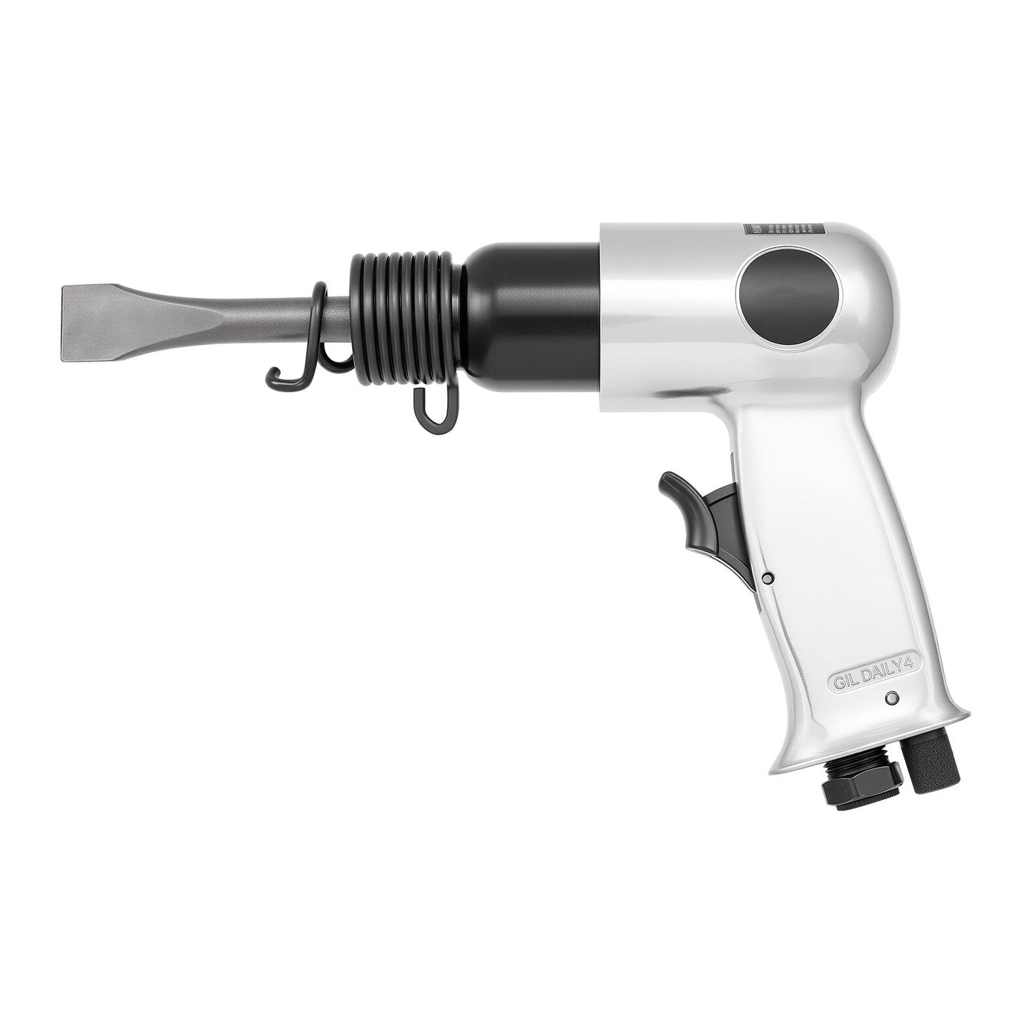 Air Hammer, 4500BPM Pneumatic Hammer with Rust Removal Air Needle Scaler & 4PCS Chisels Round Shank, Lightweight & Compact Air Chisel Pneumatic Shovel Tool for Cutting Scraping Demolishing
