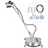 Surface Cleaner 20 inch Flat Surface Cleaner for Pressure Washer 4000psi Pressure with 3/8 Quick Connector Surface Cleaner W/ Casters 10.5GPM Stainless Steel Rotating Rod & 3 Nozzle for Patio