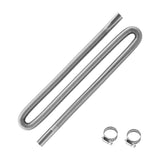 Exhaust Hose, 1490mm Stainless Steel Exhausts Hose, Diesel Heater Flexible Exhaust Pipe with 2 Hose Clamps, Exhausts Hoses Kit Diesel Heater Accessories for 2KW 5KW 8KW Diesels Heaters