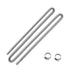 Exhaust Hose, 3000mm Stainless Steel Exhausts Hose, Diesel Heater Flexible Exhaust Pipe with 2 Hose Clamps, Exhausts Hoses Kit Diesel Heater Accessories for 2KW 5KW 8KW Diesels Heaters