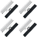 Feather Flag Pole Kit 4 Packs Swooper Flag Pole 16.3 ft with Ground Stakes