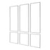 Wall Molding 3 Pack, Wainscoting Panels Kit, Lightweight Paintable Polystyrene, Easy to Install, Waterproof Accent Wide Profile Trim for Interior Living Room, Bedroom,White (61x137 + 61x61 cm)