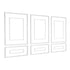 Wall Molding 3 Pack, Wainscoting Panels Kit with Dual-Line Wide & Narrow Profile, Lightweight Paintable Polystyrene, Easy to Install Accent Wall Trim for Interior Living Room, Bedroom,White