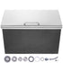 Drop in Ice Chest, 24"L x 20"W x 15"H Stainless Steel Ice Cooler, Commercial Ice Bin with Hinged Cover, 40 qt Outdoor Kitchen Ice Bar, Drain-pipe and Drain Plug Included, for Cold Wine Beer