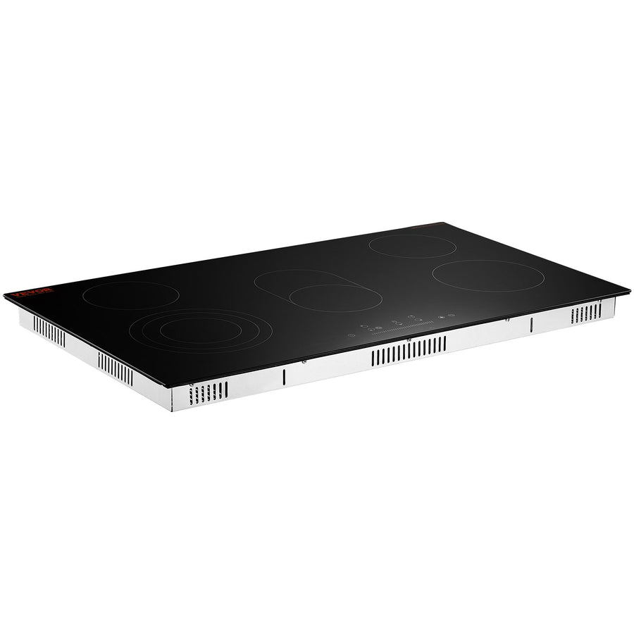 VEVOR Built-in Electric Cooktop Radiant Ceramic Cooktop 5 Burners 35.4x20.5 inch