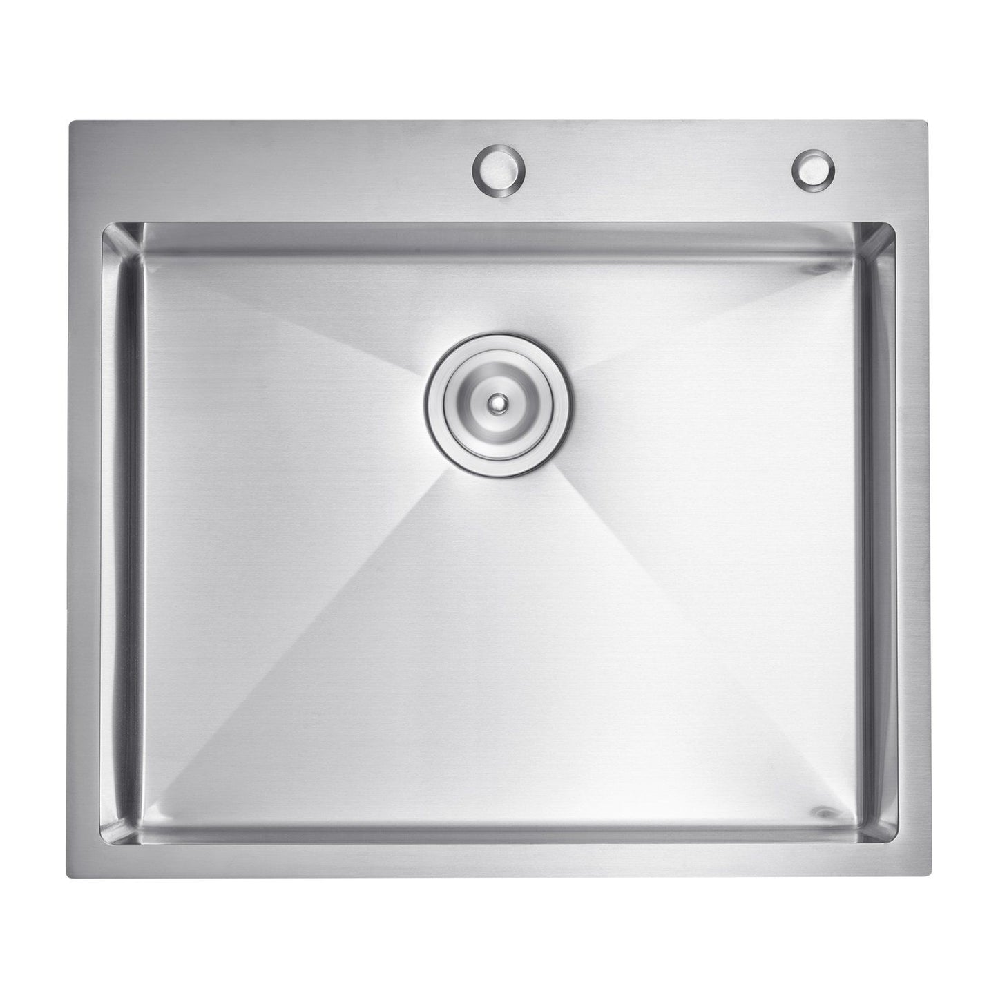 25 inch Kitchen Sink Workstation, 304 Stainless Steel Top Mount Sinks, Drop-In Single Bowl Farmhouse Basin with Accessories, Household Dishwasher Sinks for RV, Prep Kitchen, Laundry Room, Bar