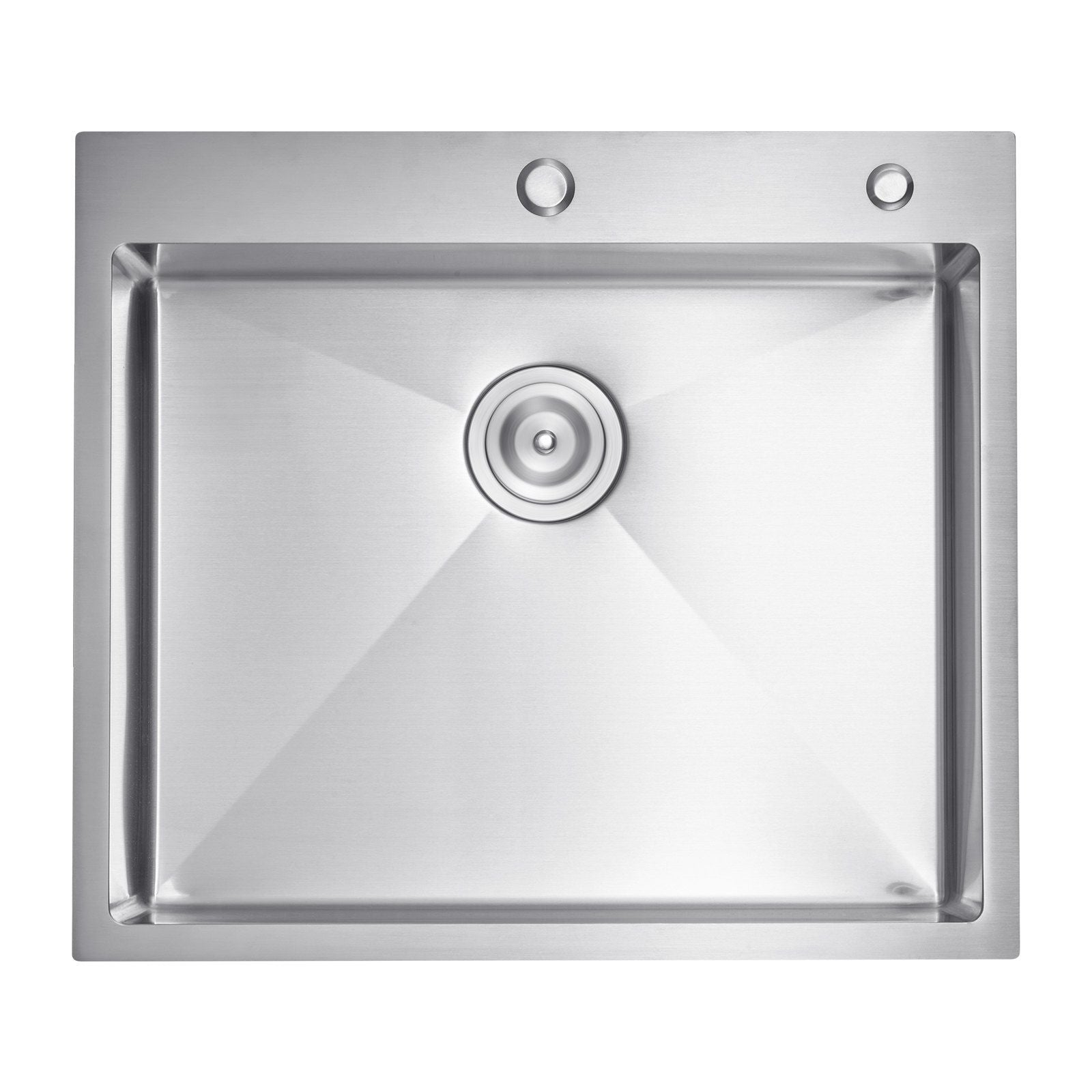 25 inch Kitchen Sink Workstation, 304 Stainless Steel Top Mount Sinks, Drop-In Single Bowl Farmhouse Basin with Accessories, Household Dishwasher Sinks for RV, Prep Kitchen, Laundry Room, Bar