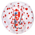 Inflatable Bumper Ball 1-Pack, 4FT/1.2M Body Sumo Zorb Balls for Teen & Adult, 0.8mm Thick PVC Human Hamster Bubble Balls for Outdoor Team Gaming Play, Bumper Bopper Toys for Garden, Yard, Park