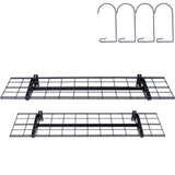Garage Storage Shelving, 2 Pack, 48 x 12 in Heavy Duty Garage Shelves Wall Mounted, 400 lbs Load Capacity(Total) Garage Storage Rack Floating Shelves, Suitable for Shop, Shed, Garage Storage