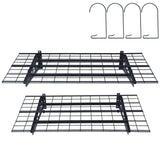 Garage Storage Shelving, 2 Pack, 183 x 61 cm Heavy Duty Garage Shelves Wall Mounted, 454 kg Load Capacity(Total) Garage Storage Rack Floating Shelves, Suitable for Shop, Shed, Garage Storage