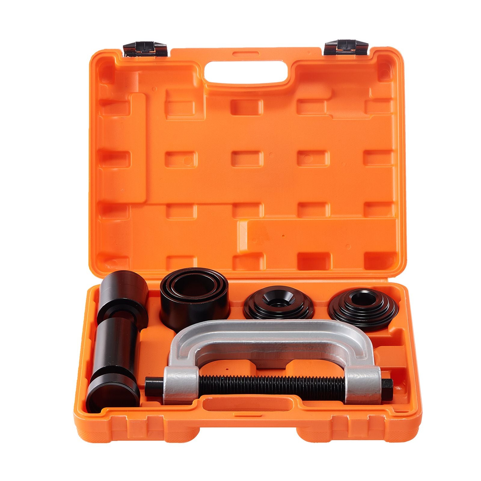 Ball Joint Press Kit, 10 pcsTool Kit, C-press Ball joint Remove and Install Tools, for Most 2WD and 4WD Cars, Heavy Duty Ball Joint Repair Kit for Automotive Repairing