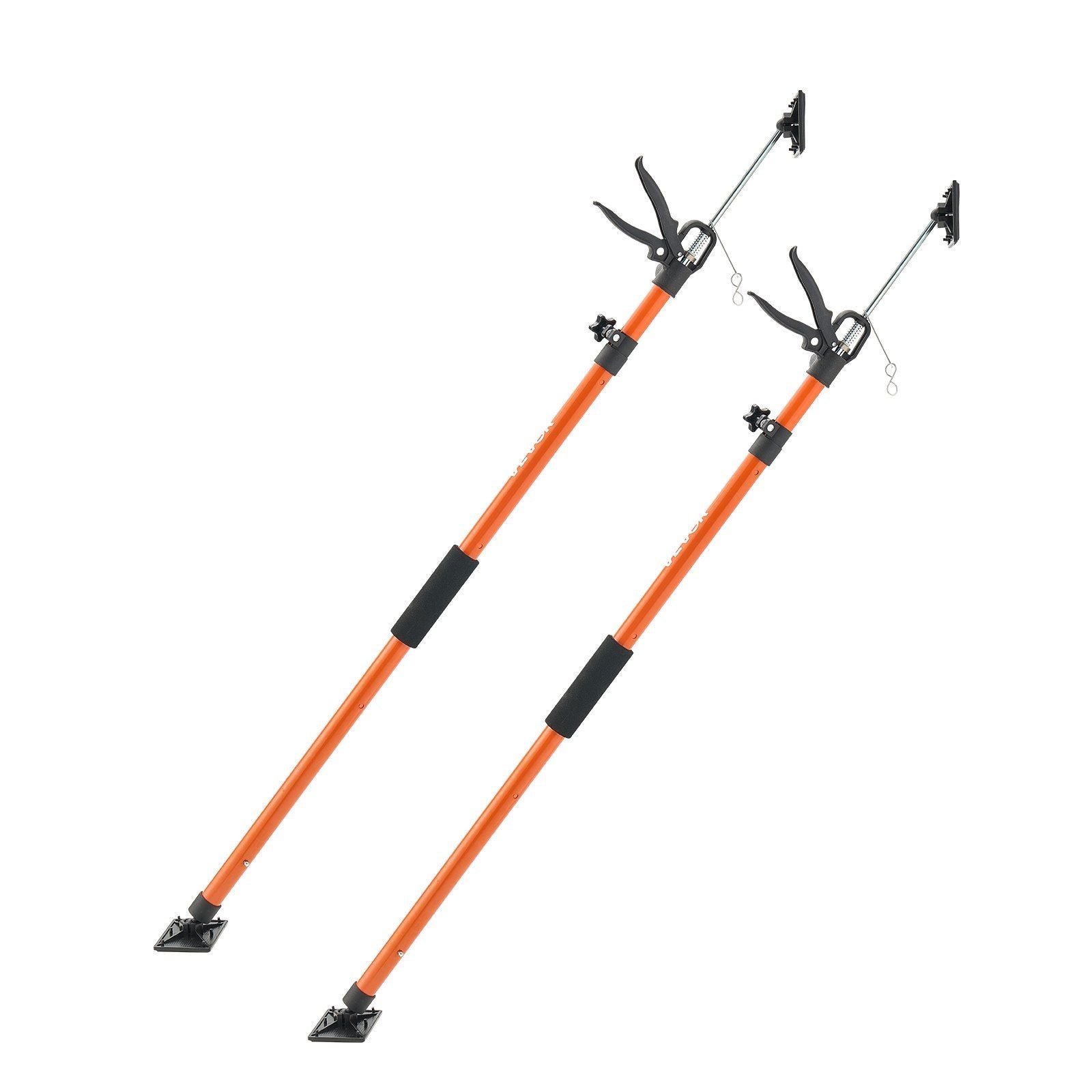 Cabinet Jack Support Pole, 2-Pack, 116-290 cm Steel Telescopic Quick Support Rod, Adjustable 3rd Hand System up to 70 kg Capacity for Installing Cabinets, Lifting Drywall, Cargo Bars