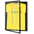Jersey Display Frame Case, 590 x 790 x 40 mm, Large Lockable Sport Jersey Shadow Box with 98% UV Protection PC Glass and Hangers, for Baseball Basketball Football Hockey Shirt and Uniform