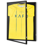 2PCs Jersey Display Frame Case, 590 x 790 x 40 mm, Large Lockable Sport Jersey Shadow Box with 98% UV Protection PC Glass and Hangers, for Baseball Basketball Football Hockey Shirt and Uniform