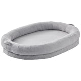 Human Dog Bed 1825x1220x254 mm Human Size Dog Bed Washable Faux Rabbit Fur