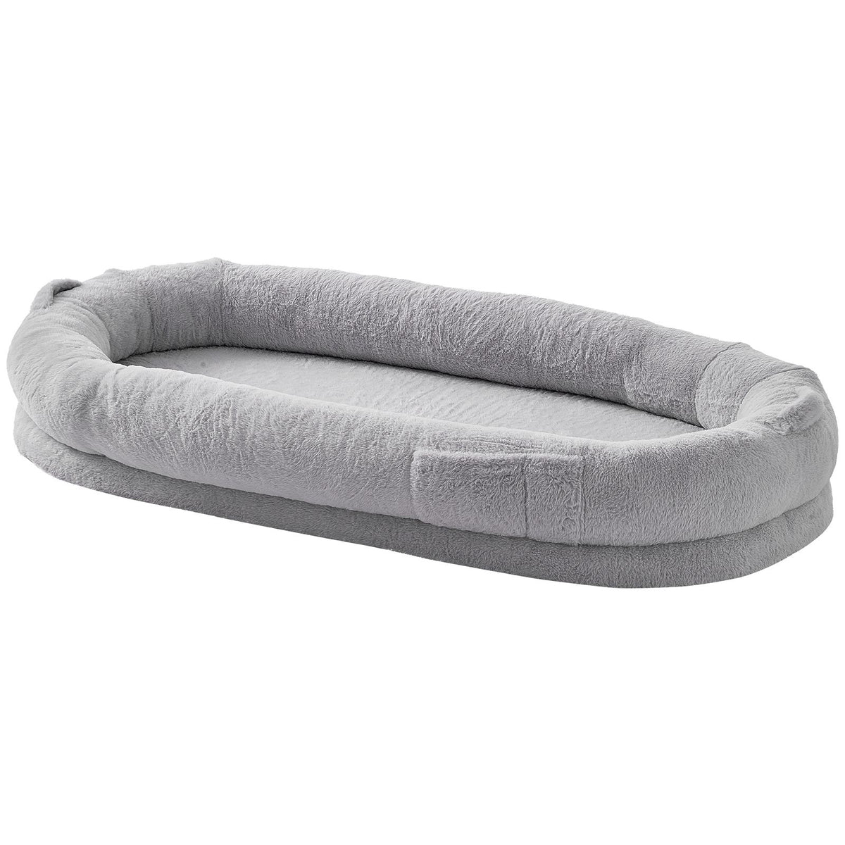 Human Dog Bed 1720x890x250 mm Human Size Dog Bed Washable Faux Rabbit Fur
