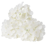 Artificial Flowers, 105 pcs Real Looking White Silk Fake Hydrangea Bulk, White Faux Bridal Shower with Stems for DIY Wedding Bouquets, Home Centerpieces Arrangements, Party Tables Decorations
