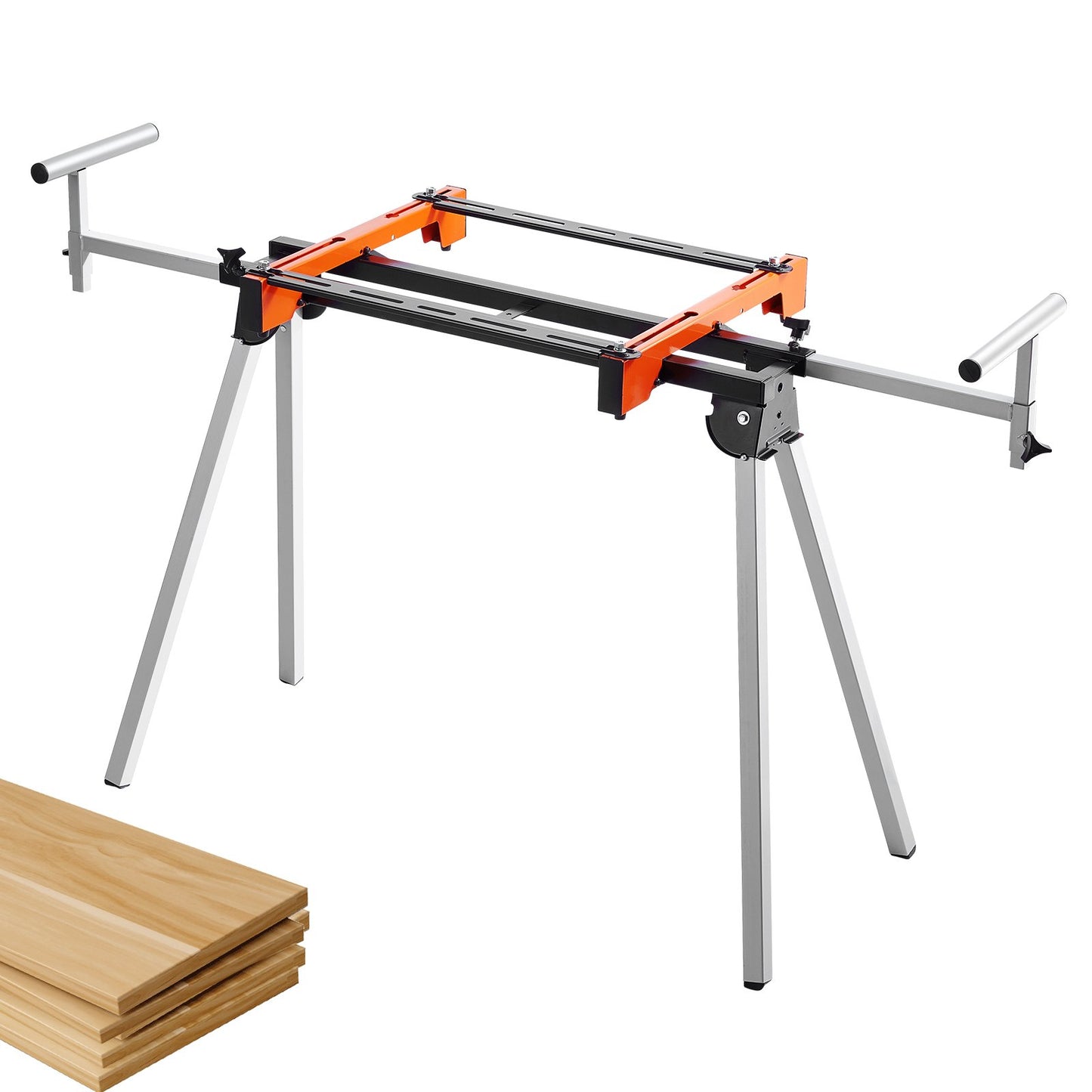 VEVOR Miter Saw Stand 300lbs Load Capacity Steel Collapsible Stand for Miter Saw