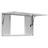 Concession Window 1524x915 mm, Aluminum Alloy Service Window for Food Truck, Up to 85 Degrees Stand Serving Window with 4 Sliding Windows, Awning Door, and Drag Hook, for Concession Trailers