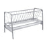 Livestock Hay Feeder, 2 in 1 Grain & Hay Feeder, 300L Capacity, 147 cm Long Goat Pasture Feeding with Deeper Feeding Pan, Heavy Duty Steel Grain Holder for Sheep Sheds, Farms, Horse Barns, Yards