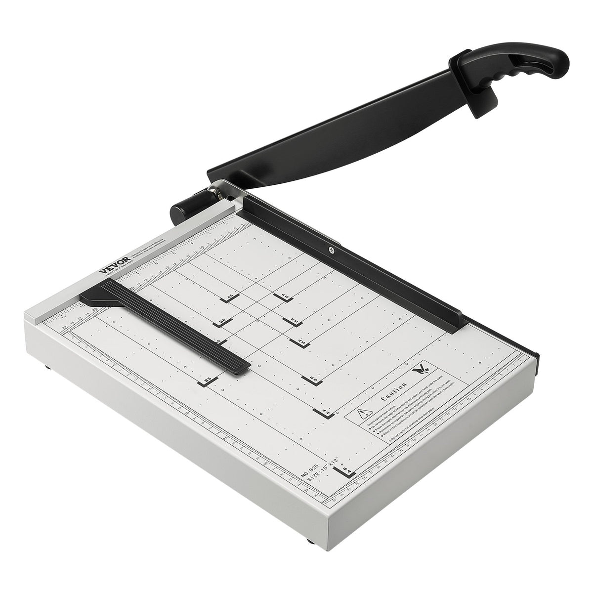 Paper Cutter, Guillotine Trimmer, 381 mm Cut Length, 16 Sheets Capacity, Heavy Duty Guillotine Paper Cutter with Guard Rail/Blade Lock for Cardstock/Cardboard, Paper Trimmer for Home Office